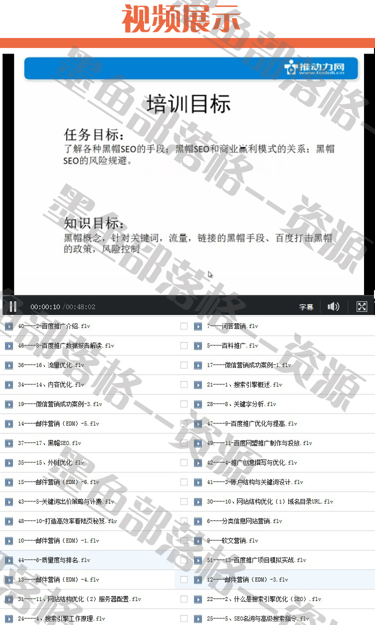 营销网站建设+SEO/SEM优化+社交媒体推广，全方位视频教程