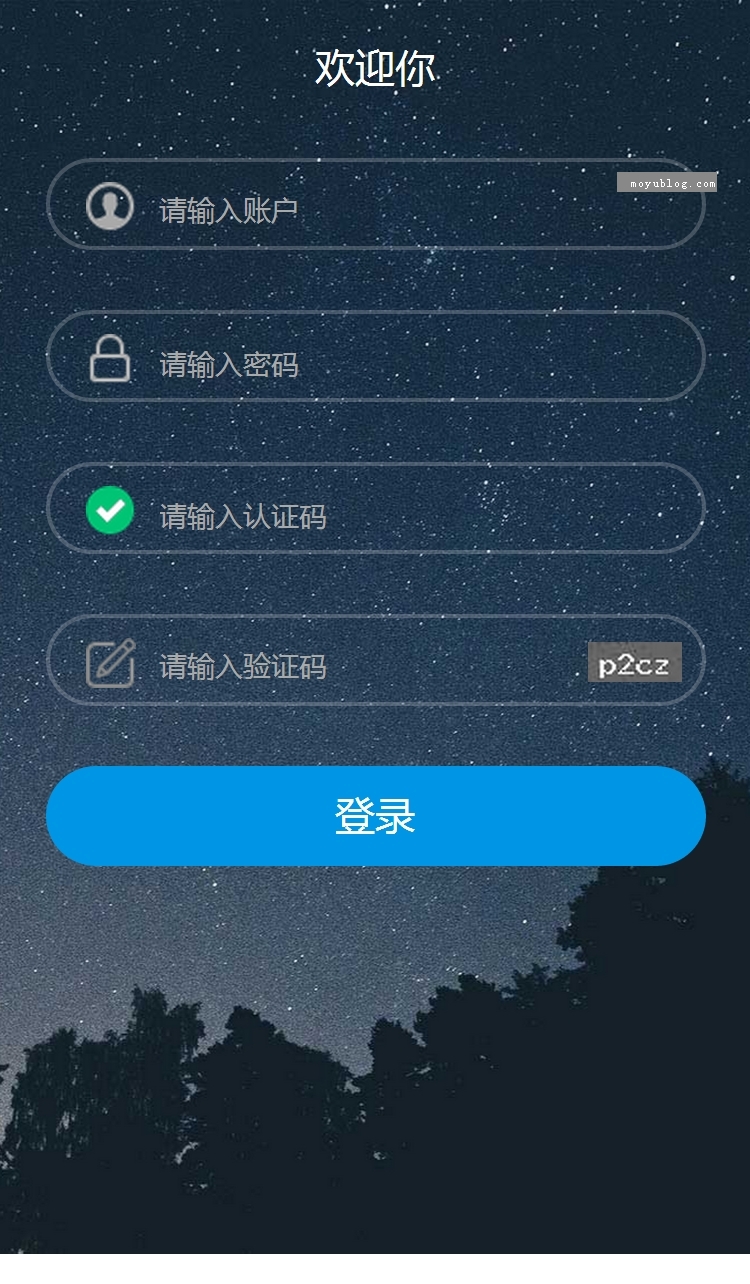 璀璨星空，帝国CMS后台登录美化版，自适应手机浏览，专注单一结果输出