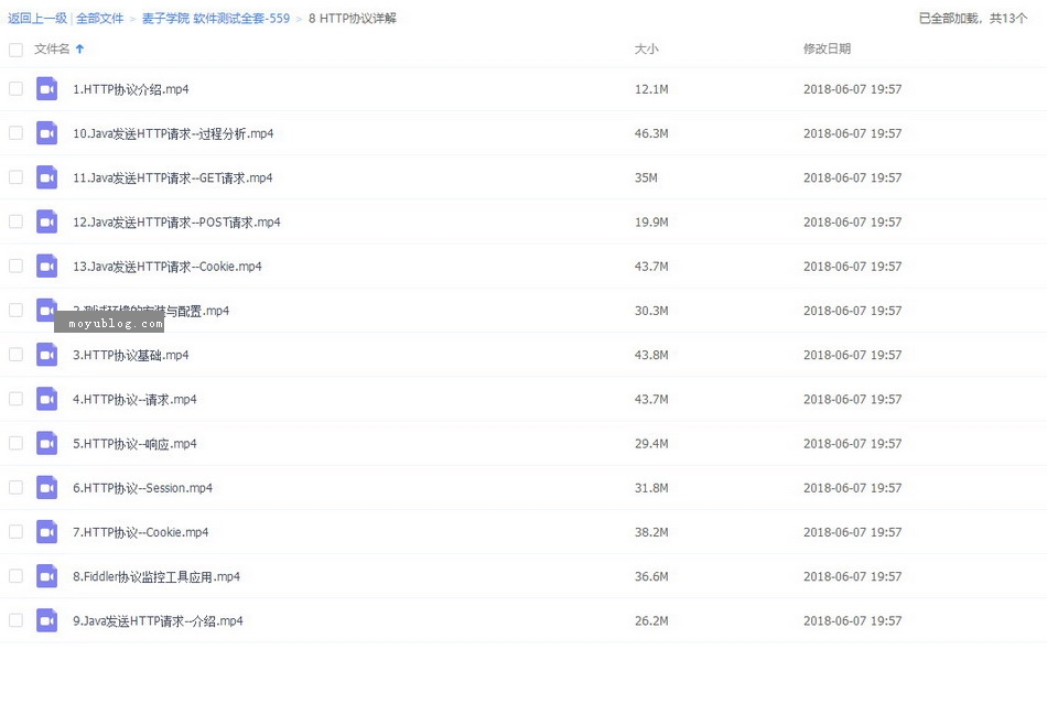 麦子学院，软件测试系统11部分全套视频教程，专注培养软件测试工程师