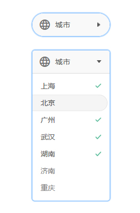 JS & CSS3实现多功能下拉城市菜单，多选与表单集成代码