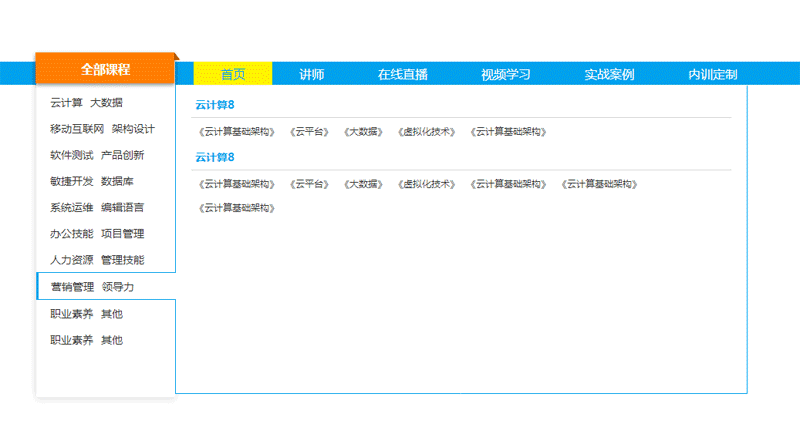 jQuery实用的网站左侧导航菜单代码