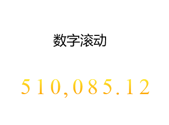 jQuery实现简洁数字滚动特效，专注单一文本输出
