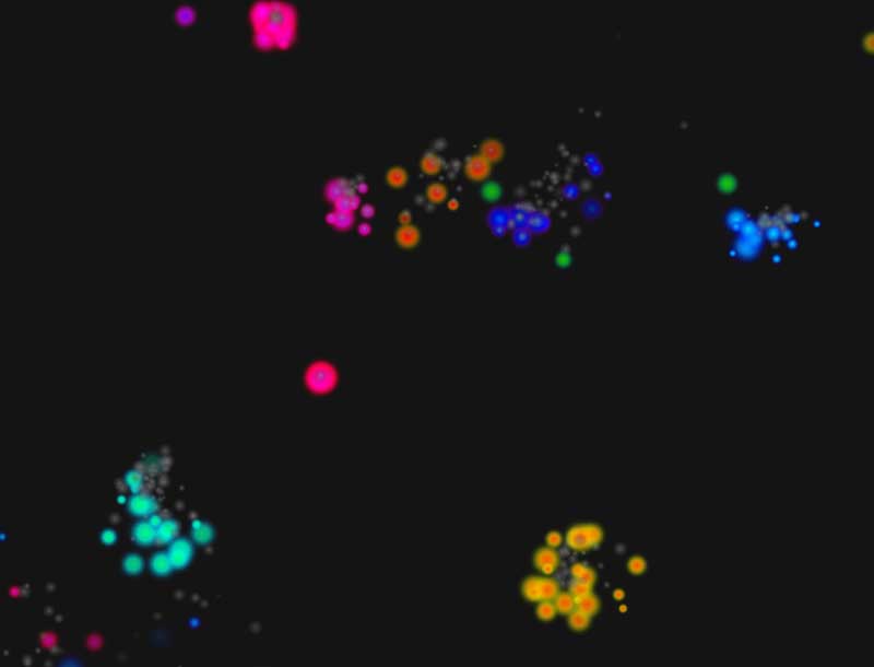炫彩烟花绽放，透明动感Canvas HTML5实例