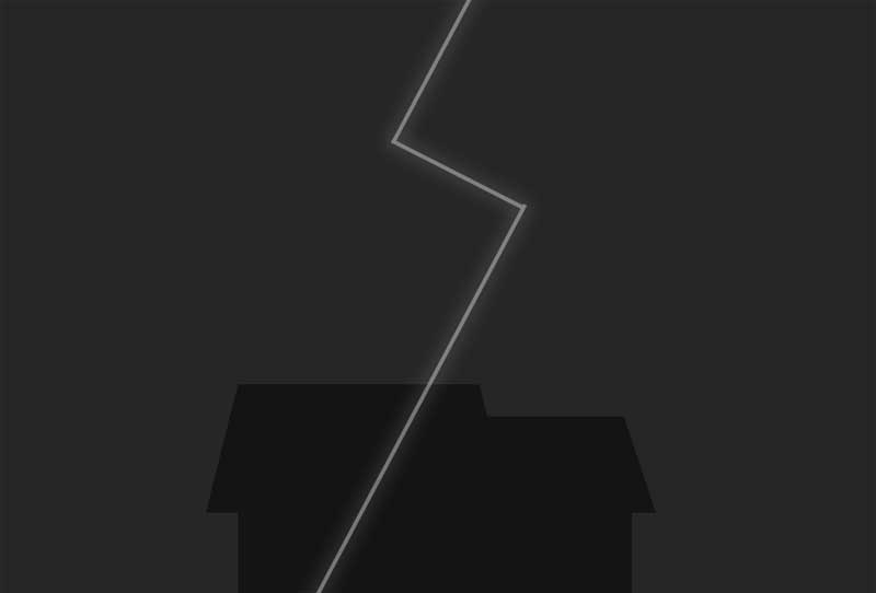 CSS3动画特效，闪电劈过画面精彩呈现