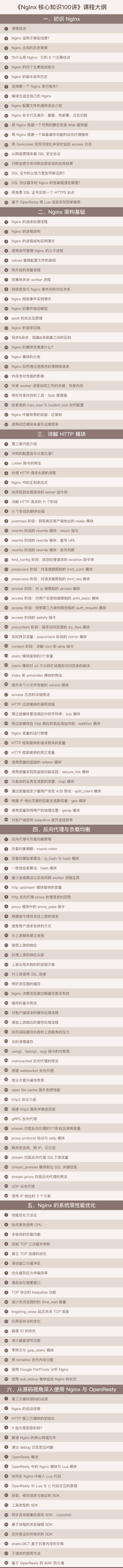 视频教程，Nginx核心知识详解，百讲系列，全面深入解析
