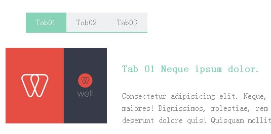 jQuery 清新风格，Tab 菜单上下滑动切换，轻松实现选项卡与滑动门效果