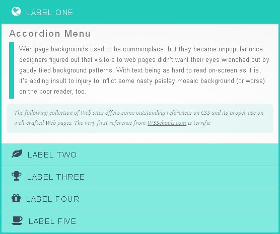 Jquery CSS3 竖直手风琴式滑动菜单代码（含选项卡功能，CSS待整理）