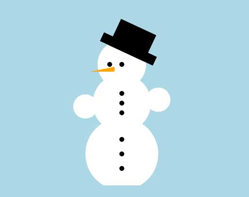 卡通雪人跳舞动画，CSS3特效精彩展示