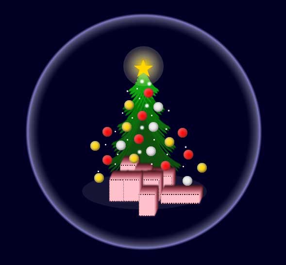 卡通圣诞礼物UI动画特效，CSS3创意实例展示