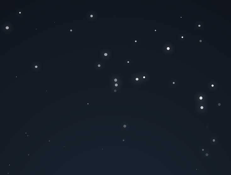 CSS3透明白点雪花背景特效精彩实例