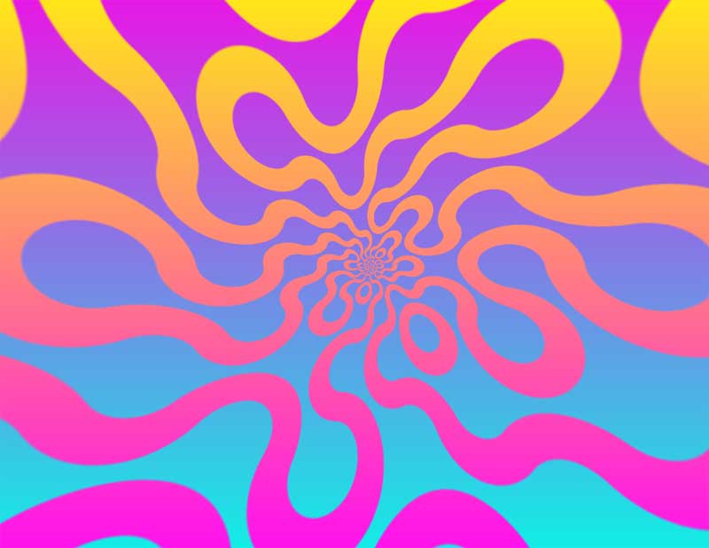 彩色瓷砖碎片动画，HTML5特效实例展示