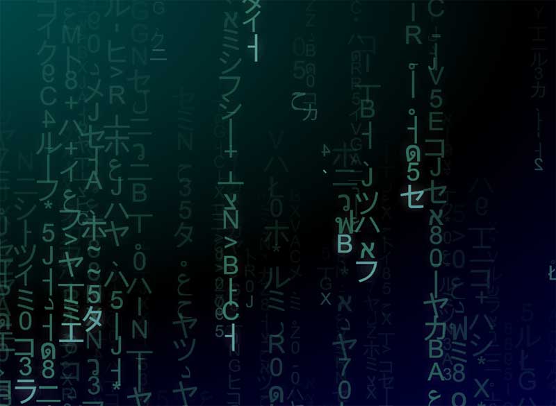 体验炫酷代码雨，H5特效HTML5精彩实例