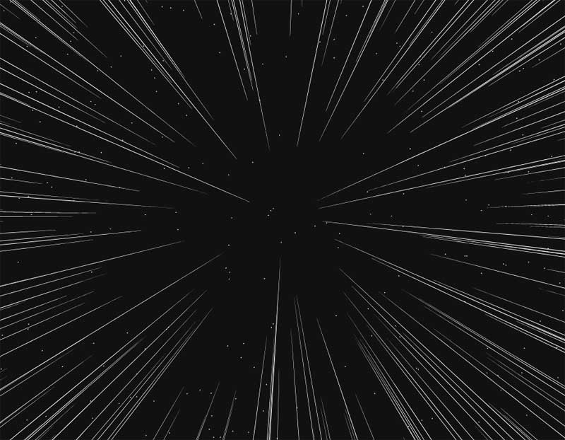 星球大战主题光速线条动画特效，HTML5精彩实例展示