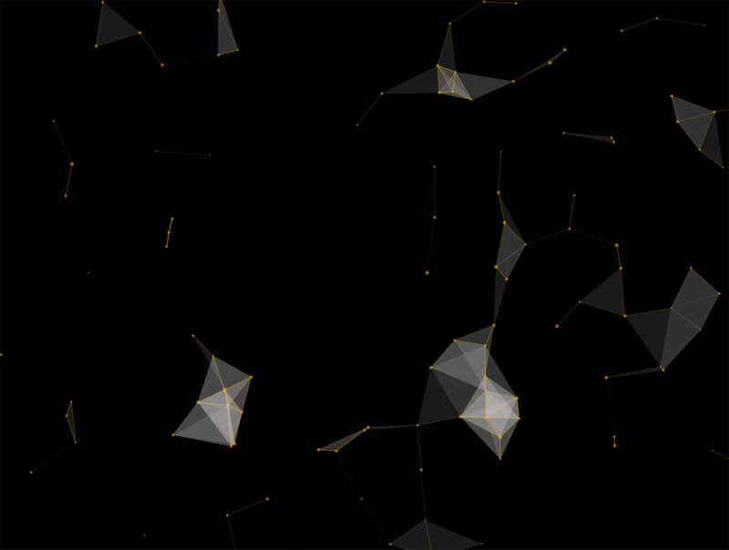 粒子三角形结构UI动画特效，精彩HTML5实例展示