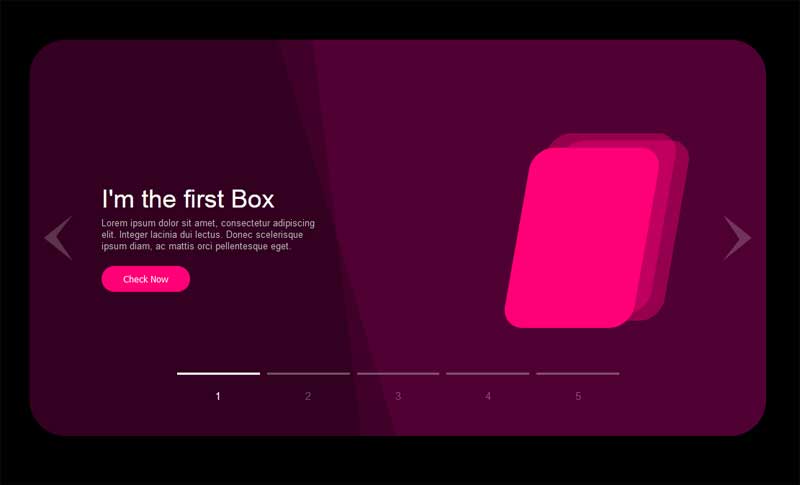 创意轮播UI特效，HTML5幻灯片滑动实例