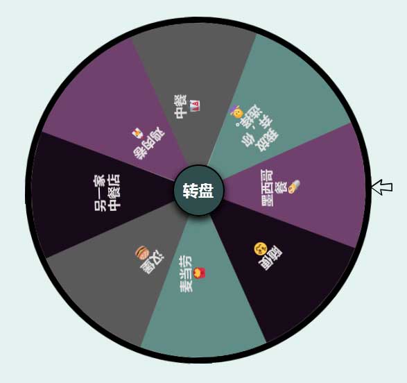 创意的转盘点餐ui特效