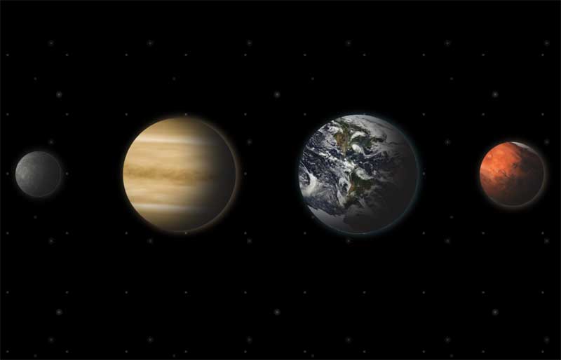 CSS3星球动画特效，水星、金星、地球、火星惊艳展示