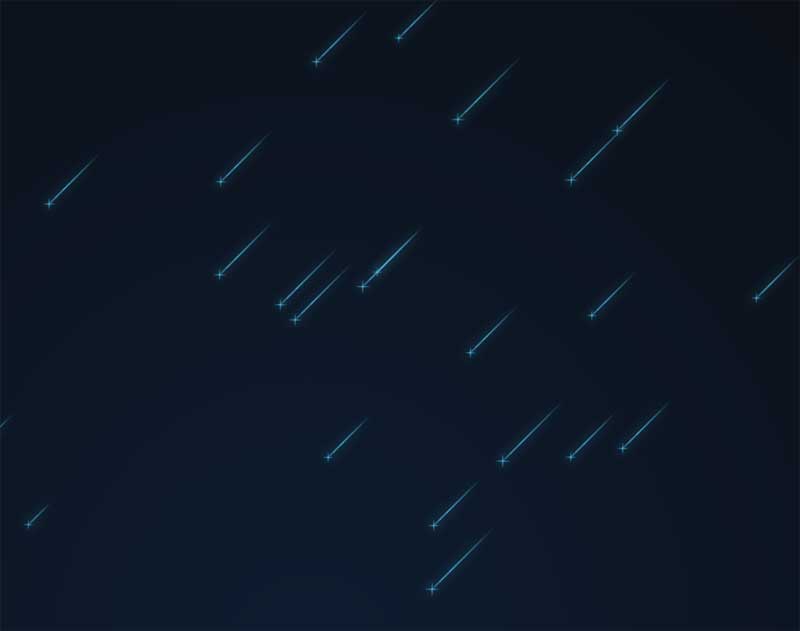全屏流星雨掉落动画，CSS3特效惊艳实例