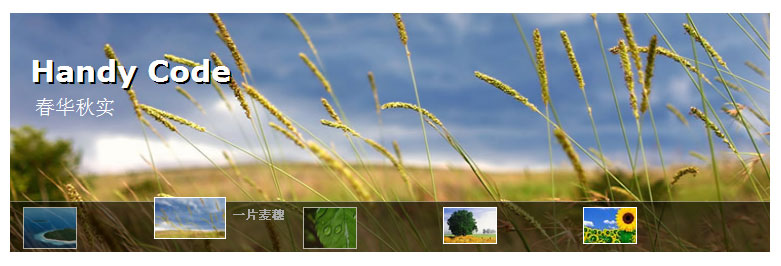jQuery实现IBM式图片幻灯片，动态效果切换，轻松打造专业网页焦点图