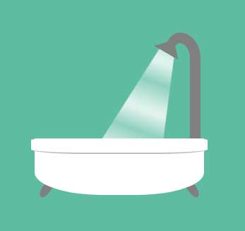 CSS3浴缸淋浴动画特效，精彩实例展示