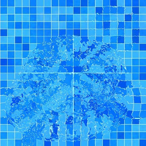 HTML5 Canvas，泳池水波纹流动动画特效实例