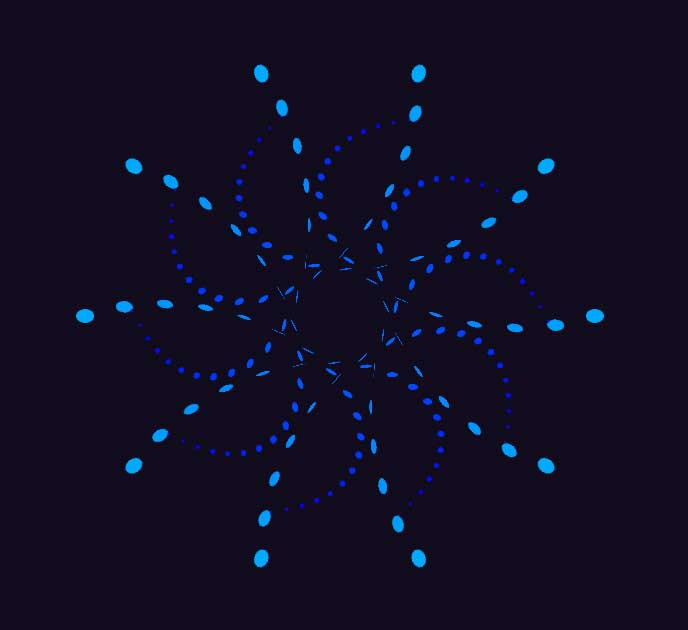css3花粒子动画特效