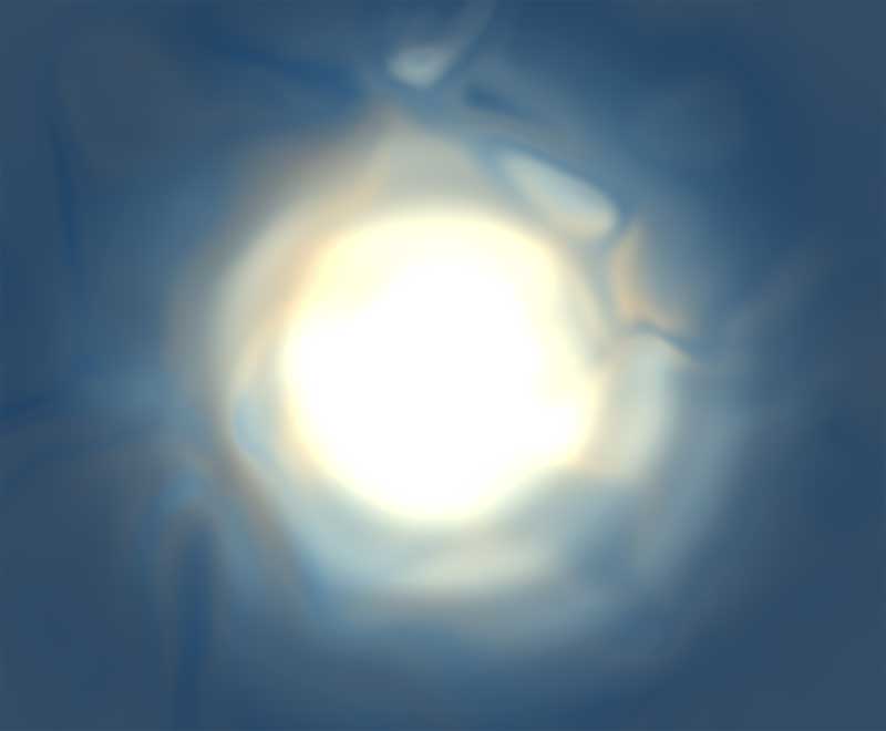 HTML5 Canvas绘制水下太阳动画特效精彩实例