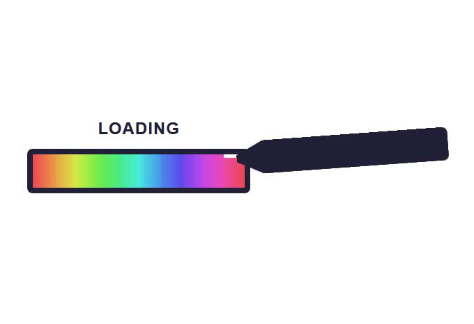 卡通彩虹笔Loading动画，CSS3特效实例展示
