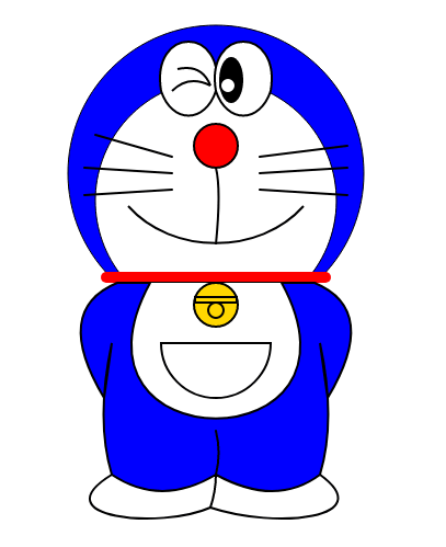Canvas创意绘制，打造萌趣机器猫特效，HTML5精彩实例