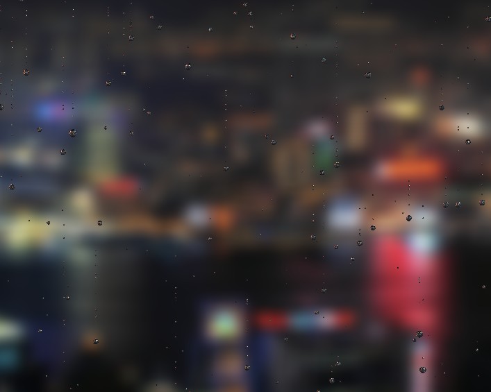 原生JavaScript与HTML5 Canvas实现雨滴落在玻璃模糊效果精彩实例