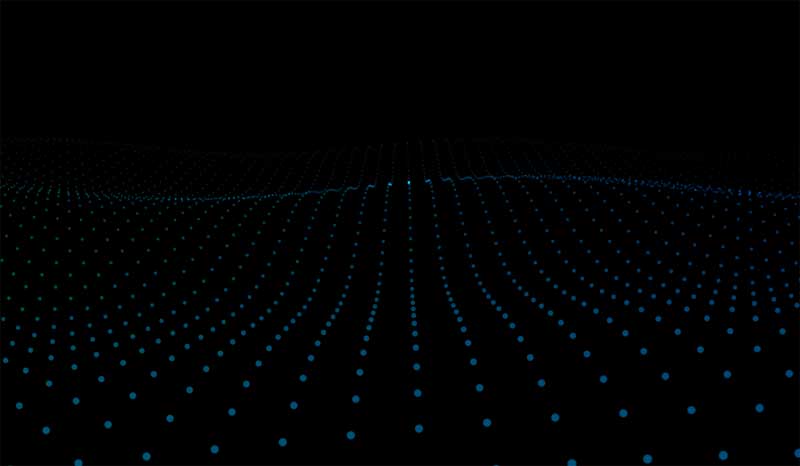 HTML5 Canvas粒子波浪滚动特效，精彩实例展示