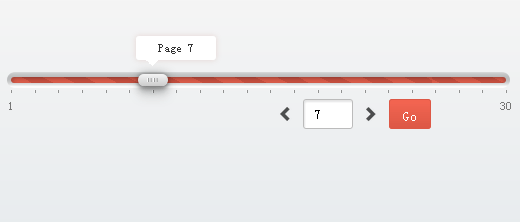 jQuery UI Slider分页插件，支持鼠标拖动，显示分页代码及更多特效