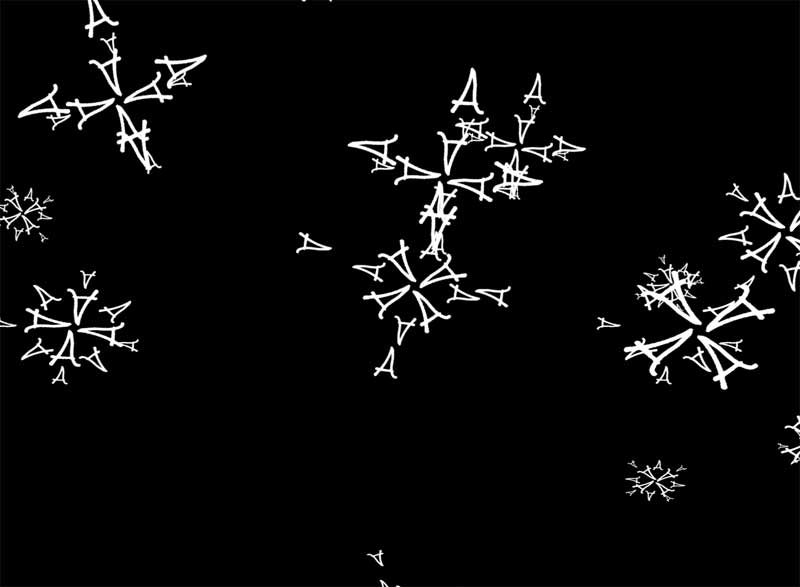 创意字母雪花飘落，CSS3动画特效精彩呈现！