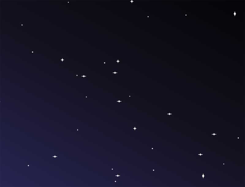 CSS3实现满天星星滚动动画特效精彩实例