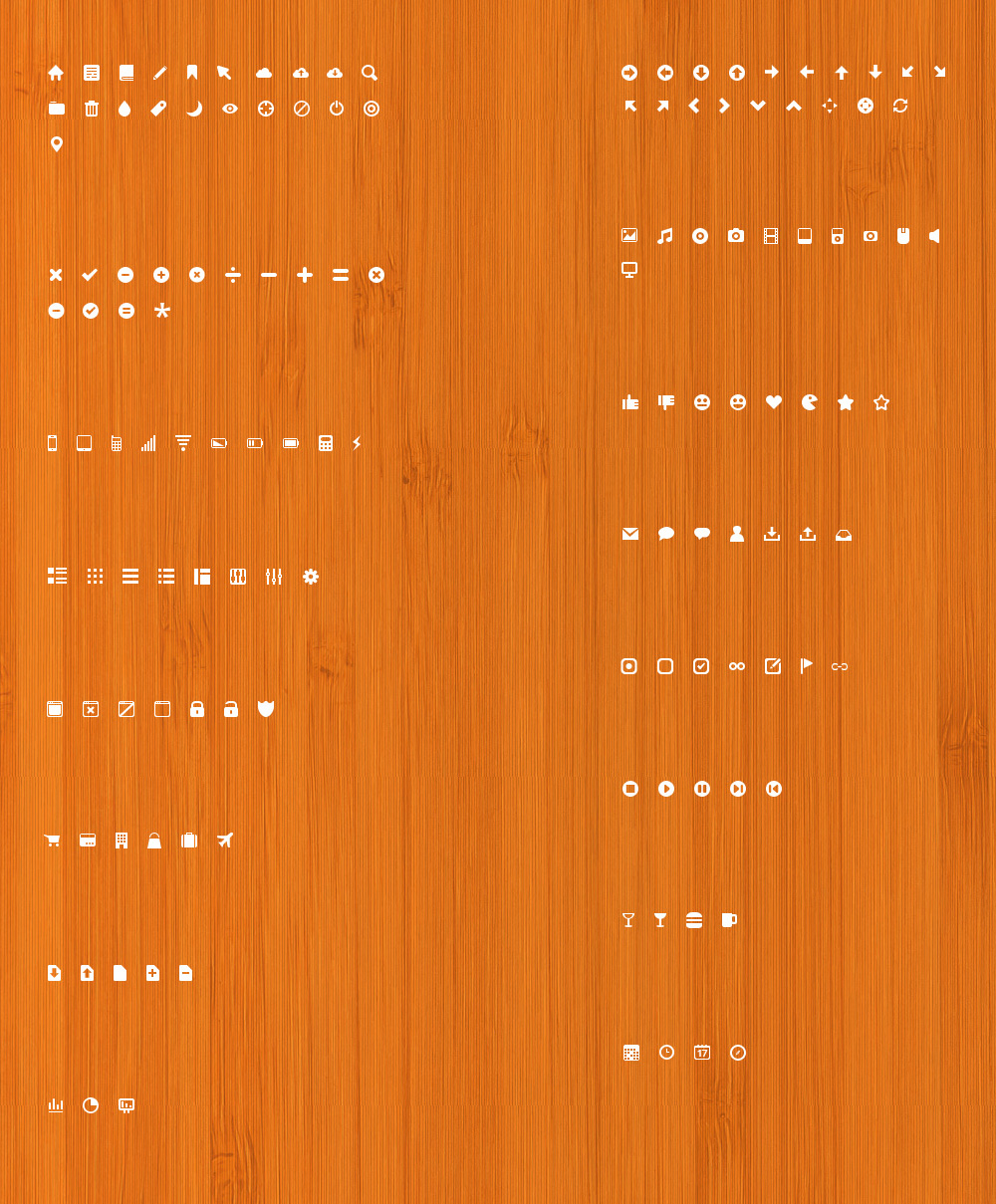 纯白16x16图标素材，网页工具小图标免费下载