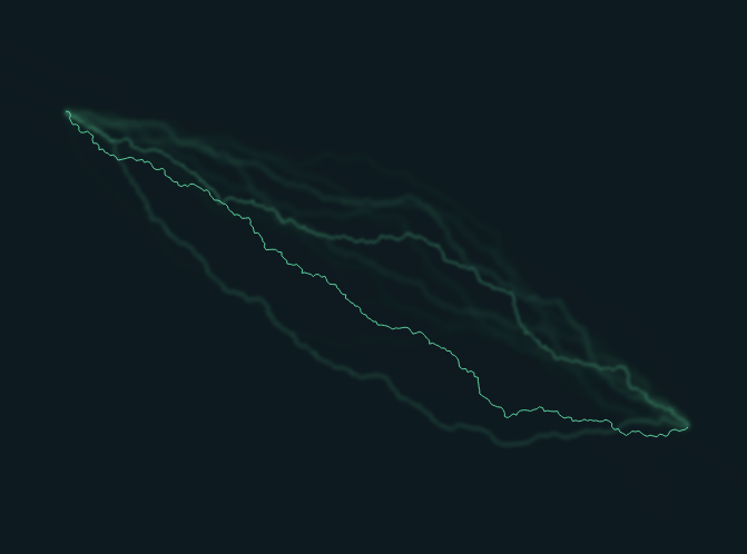 HTML5 Canvas，逼真闪电动画特效实例