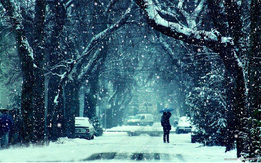 HTML5 Canvas实现逼真3D冬季雪景飘雪动画特效实例