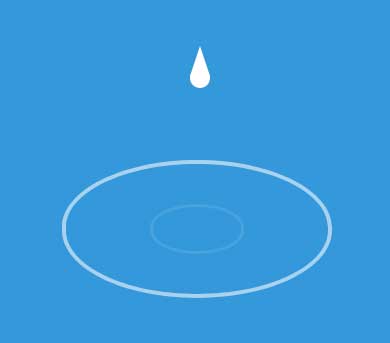 纯css3水滴元素动画特效