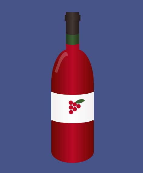 卡通风格红酒瓶UI特效，CSS3精彩实例展示