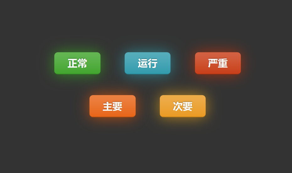 纯css3 animation属性发光按钮动画