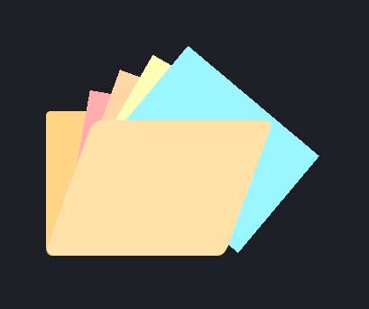 CSS3实现简易文件夹打开UI特效示例