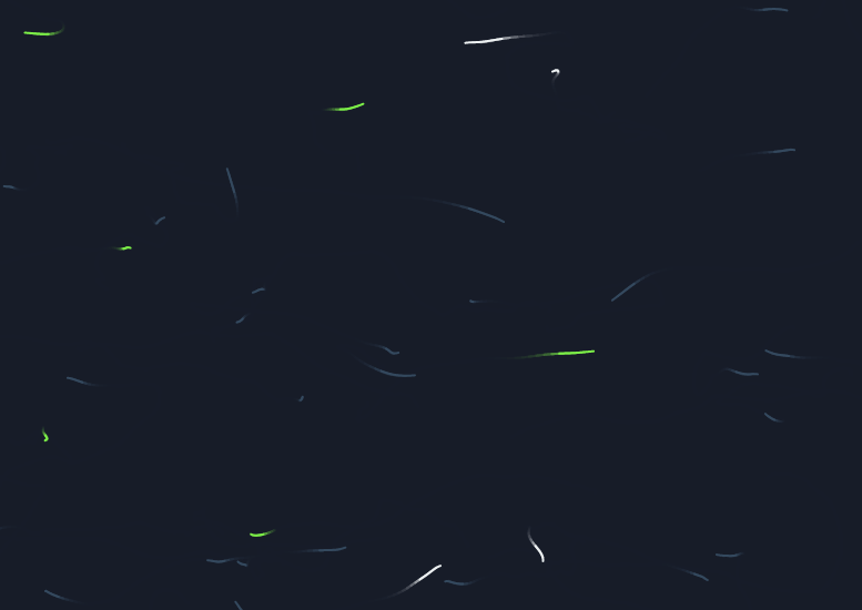 html5 canvas小蝌蚪游走动画特效