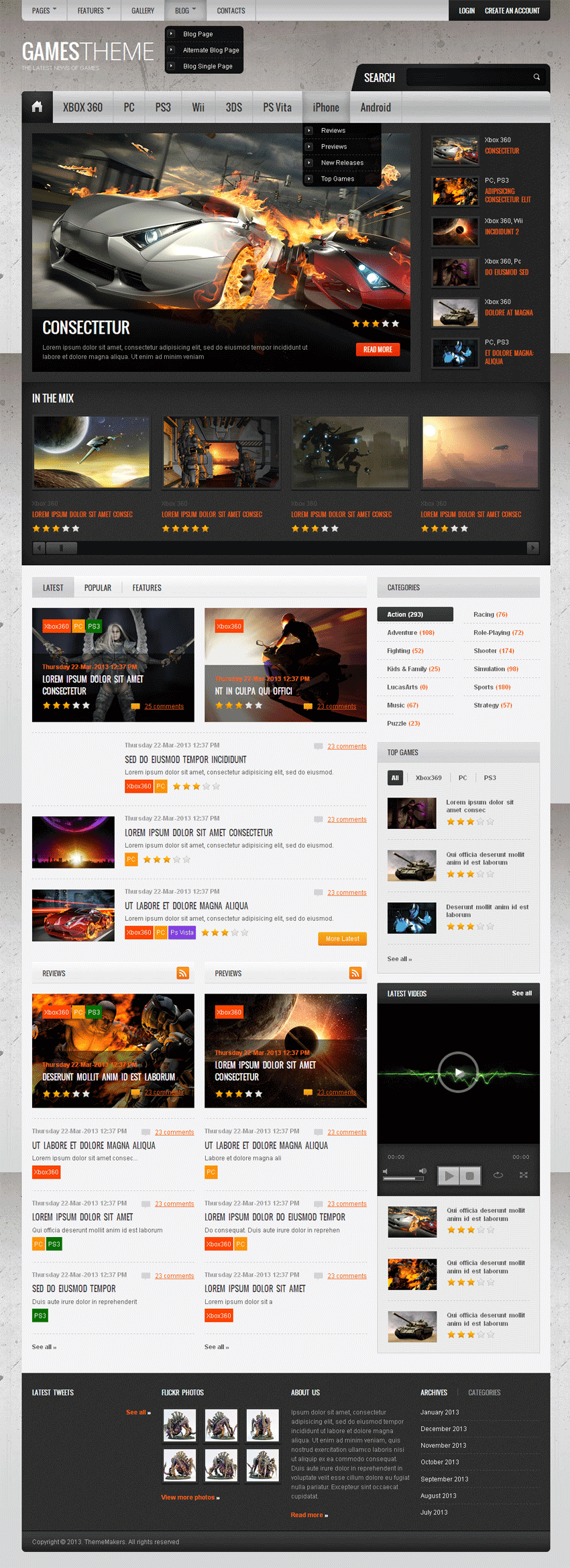 黑色酷炫手机应用APP游戏网站模板，HTML5+CSS3全站下载，专业企业级选择
