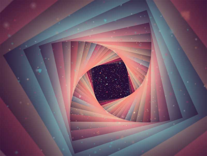 Canvas 3D万花筒动画，惊艳的HTML5实例展示