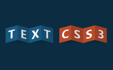 jQuery css3弯曲文本标题特效