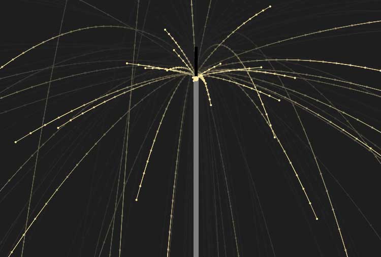 HTML5 Canvas点火动画，炫酷导火线点燃效果实例