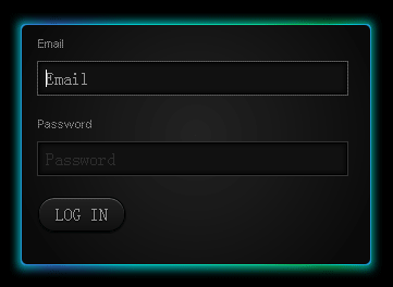 jquery css3彩色流动的边框表单登录框布局样式(要支持css3浏览器)