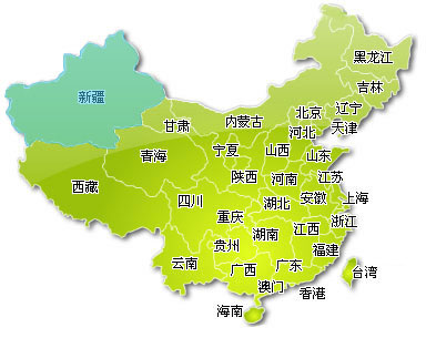 Jquery中国地图插件，鼠标悬停展示区域分布，特效丰富