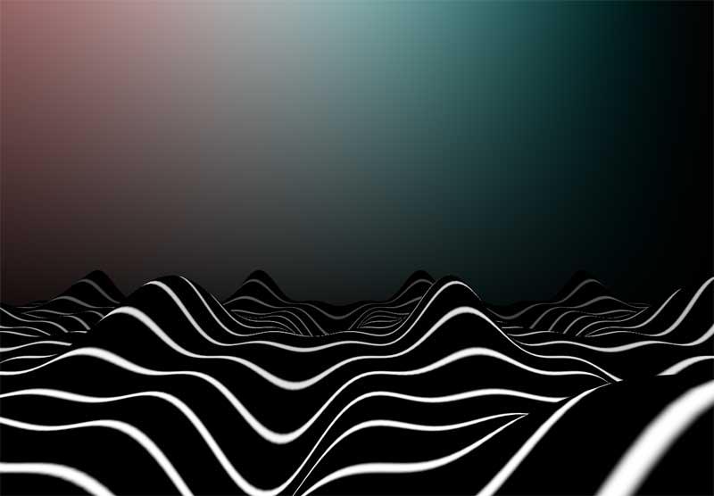HTML5实例，绝美层峦叠嶂波峰动画特效展示