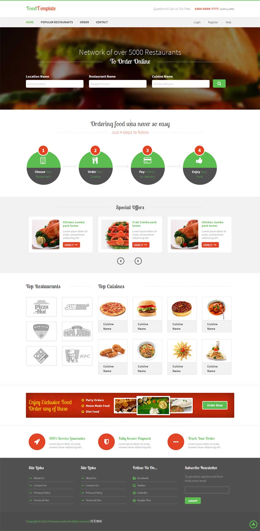 HTML5+CSS3酒店餐饮预订网站模板，企业版下载，高效构建您的专属网站